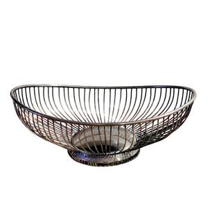 Antique/Vintage Leonard Silver Plated Wire Bread Fruit Basket Made in Hong Kong